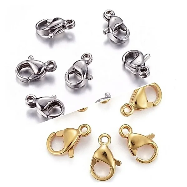 304 stainless steel lobster claw clasp (1 pc) | kaitan gelang kokot