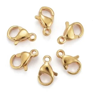 304 stainless steel lobster claw clasp (1 pc) | kaitan gelang kokot