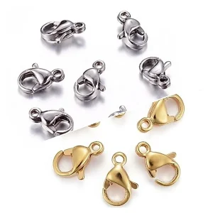304 stainless steel lobster claw clasp (1 pc) | kaitan gelang kokot