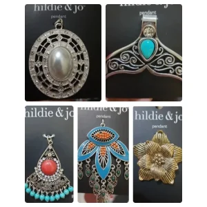 (CLEARANCE) Metal alloy mix model big pendant | liontin besar aneka model