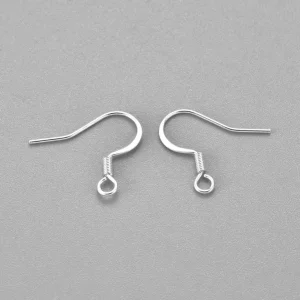 304 stainless steel french silver earring hooks | anting kawat stainless hypoallergenic