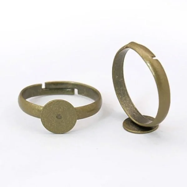 Metal alloy bronze ring setting | bahan cincin