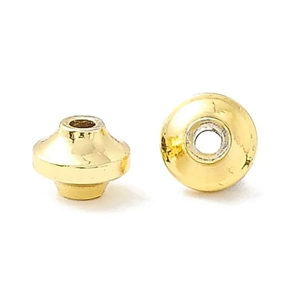 18k gold plated lantern shape spacer beads