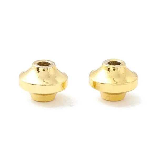 18k gold plated lantern shape spacer beads