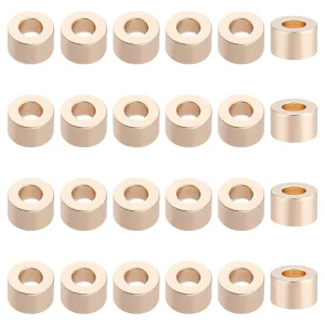18k gold plated column shape spacer beads | manik lapis emas