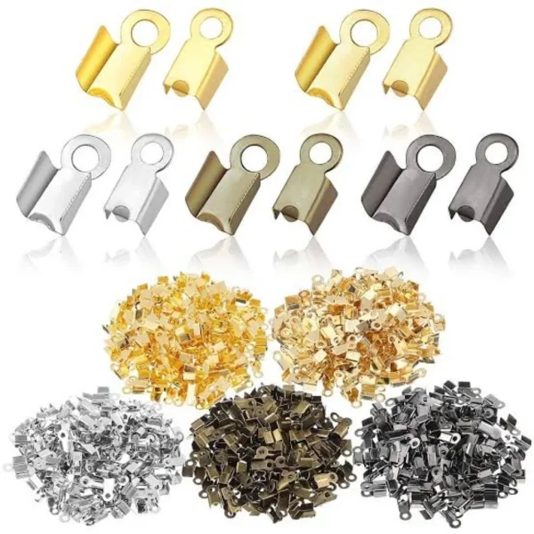 Metal alloy link connector fold cord end  | jepit ujung tali