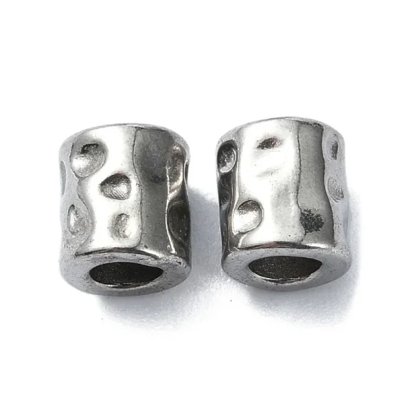 304 stainless steel ion Plating column 18k gold plated beads
