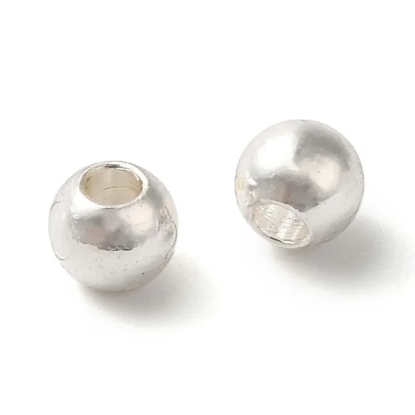 925 sterling silver plated round spacer beads | manik bulat lapis silver 925