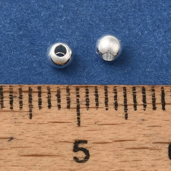 925 sterling silver plated round spacer beads | manik bulat lapis silver 925