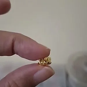 18k gold plated lotus flower beads | manik bunga lotus