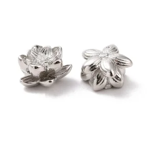 18k gold plated lotus flower beads | manik bunga lotus