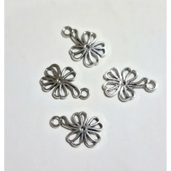 Metal alloy clover leaf charms
