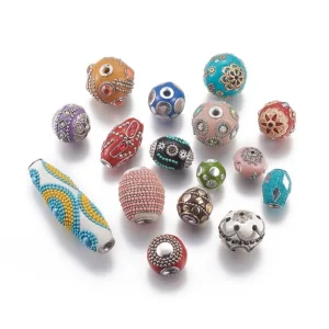 Handmade ethnic beads | manik motif etnik