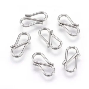 304 stainless steel gold plated S hook clasp | pengait gelang kalung