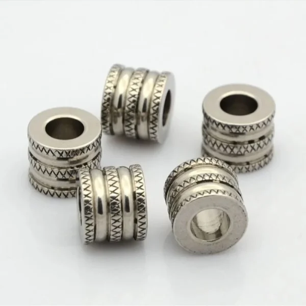 304 stainless steel column large hole big beads
