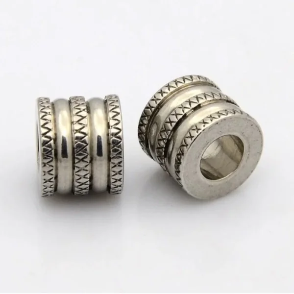 304 stainless steel column large hole big beads