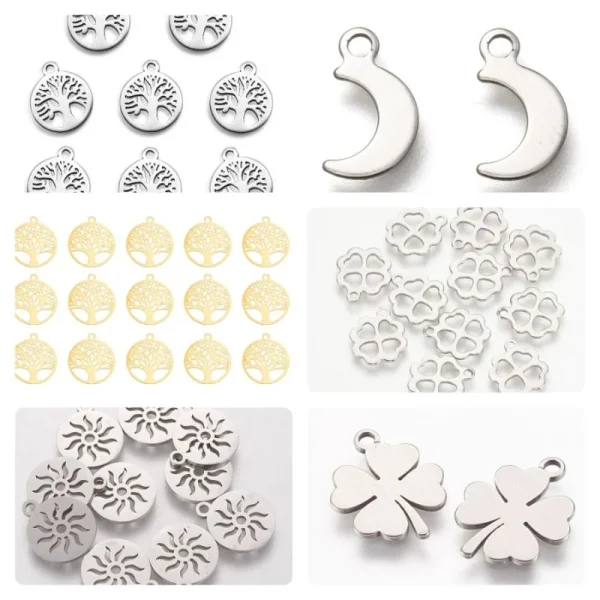 304 stainless steel charms (1pc)