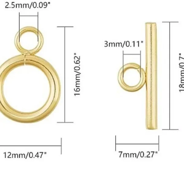 304 stainless steel toggle clasp | kaitan gelang dan kalung