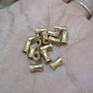 Brass raw uplated column beads | manik tembaga polos tanpa lapisan (1pc)
