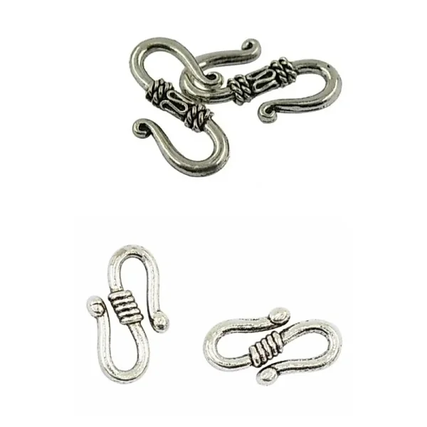 Metal alloy S toggle clasp