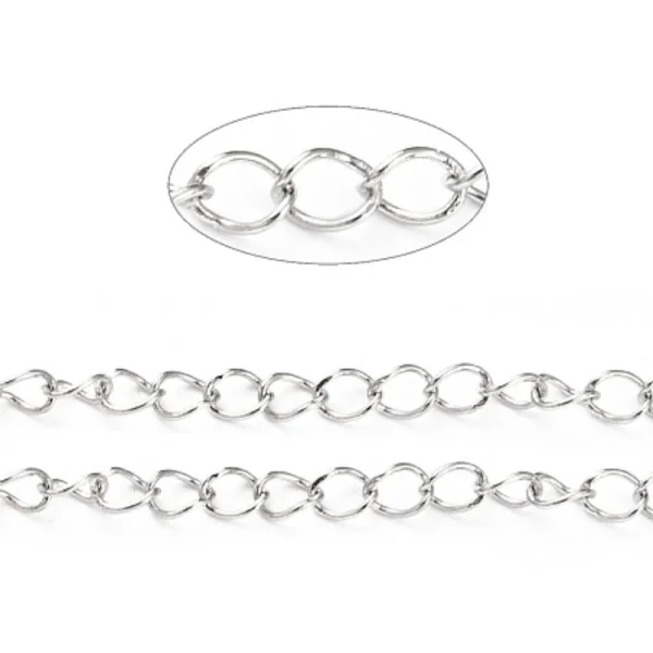 304 stainless steel curb chain extender chain