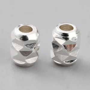 24k gold plated brass small barrel beads | manik bentuk barel