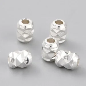 24k gold plated brass small barrel beads | manik bentuk barel