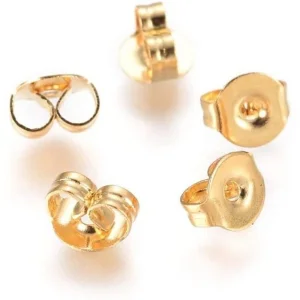 18k gold plated stainless steel stud earrings | anting tusuk lengkap