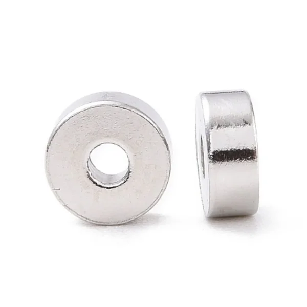 201 stainless steel flat round spacer beads