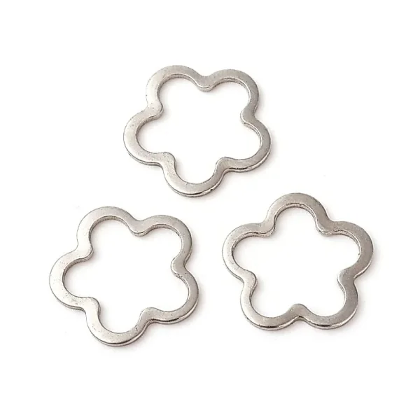 201 stainless steel linking ring flower shape