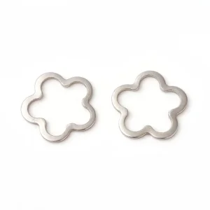 201 stainless steel linking ring flower shape