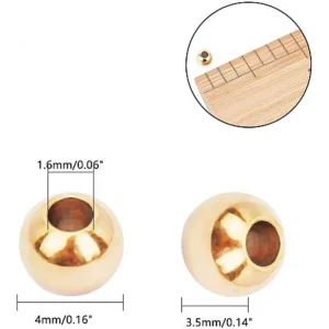 14k gold plated round 4mm spacer beads | manik pembatas bulat biji lada (baca deskripsi ya)