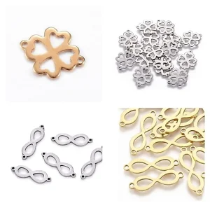 304 stainless steel mix charm connector link | charm penghubung (1pc)