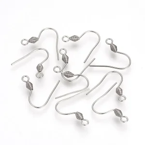 304 stainless steel new earring hooks | anting kawat stainless hypoallergenic