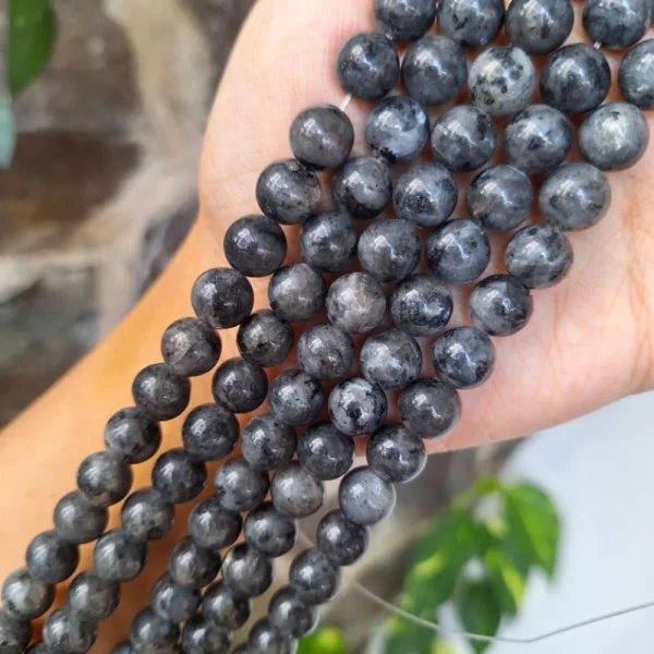 Natural labradorite round beads