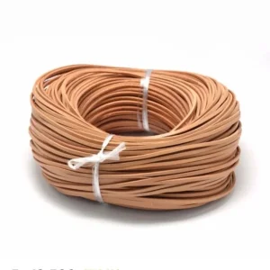 Genuine leather cord sandy brown color