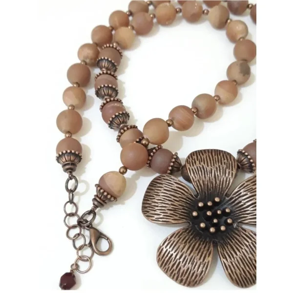 Kalung natural druzy agate stone | kalung batuan alam natural