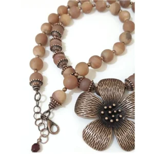Kalung natural druzy agate stone | kalung batuan alam natural
