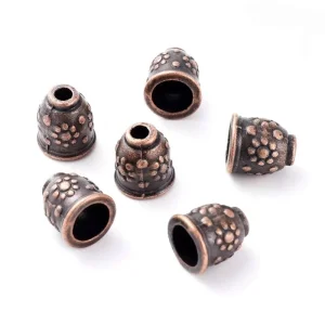 Metal alloy copper cone beads | manik cone tembaga