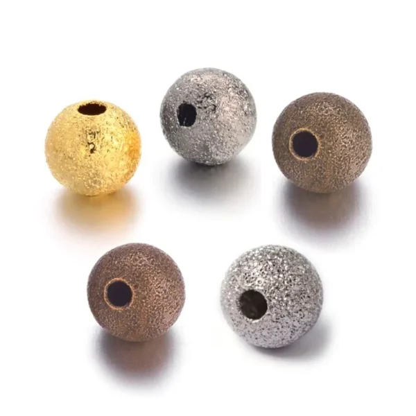 Metal alloy brass stardust 6mm spacer beads | manik pasir stardust 6mm