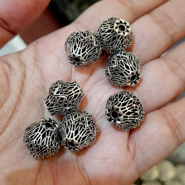 Antik silver brass beads | manik alloy kualitas bagus