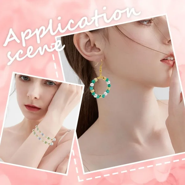 18k gold plated brass barrel with flower beads | manik lapis emas motif bunga