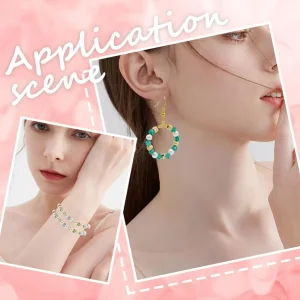 18k gold plated brass barrel with flower beads | manik lapis emas motif bunga