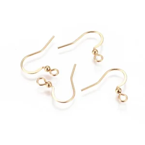 304 stainless steel french earring hooks | anting kawat stainless hypoallergenic