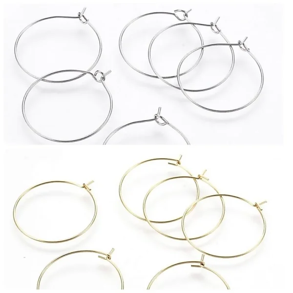 316 stainless steel wire hoop earrings | cantolan anting