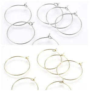 316 stainless steel wire hoop earrings | cantolan anting