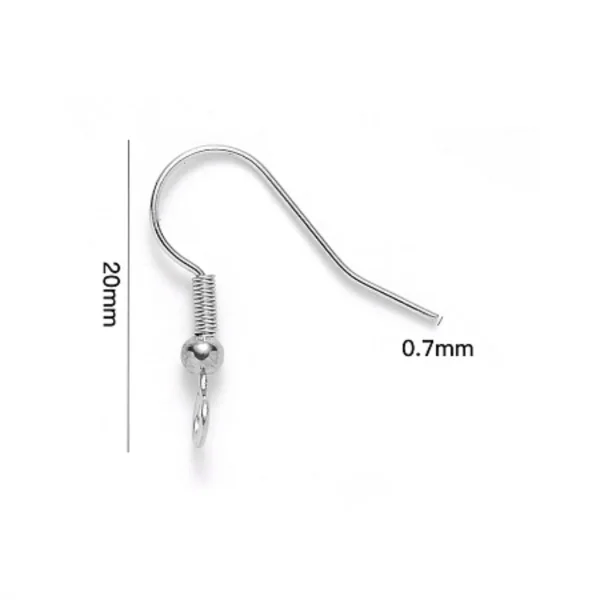 304 stainless steel wire earrings hooks hypoallergenic | bahan kaitan anting kuat anti karat