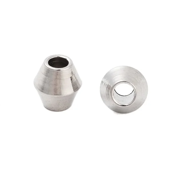 201 stainless steel bicone spacer beads | manik stainless steel