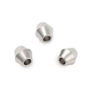 201 stainless steel bicone spacer beads | manik stainless steel