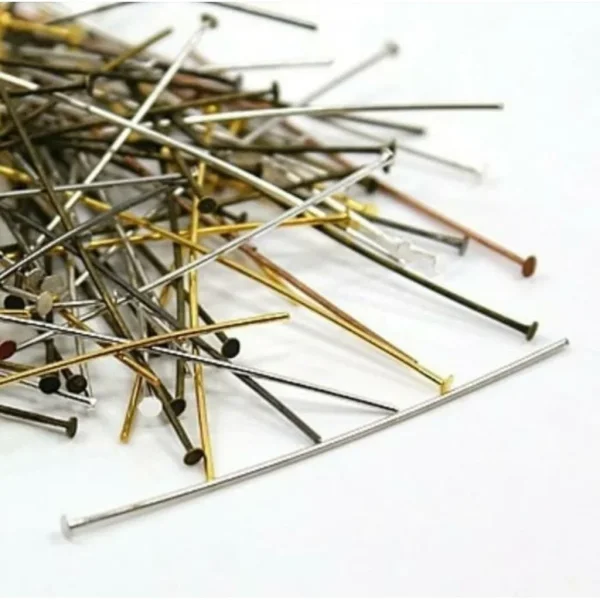 Metal alloy flat headpin | paku T